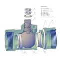 Two Way / Three Ways motorisiertes Messing-Kugelventil